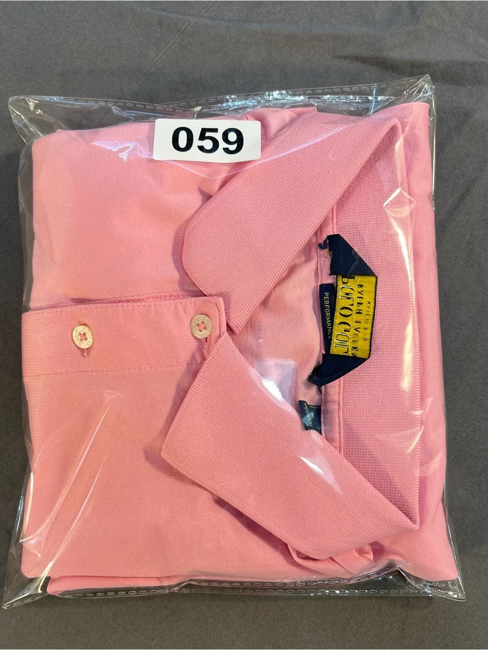 Polo by Ralph Lauren Light Pink Polo with Navy Logo